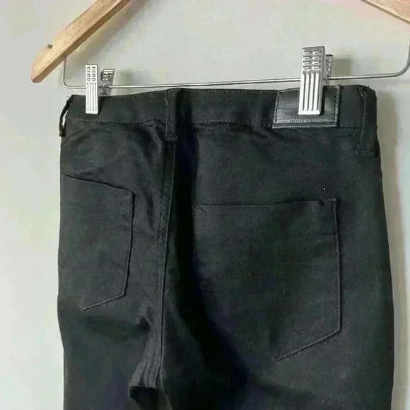 Zara Women’s Basic Dept Z1975 Black Skinny Indie Sleeze Zipper Punk Emo Pants 2 - Picture 6 of 8